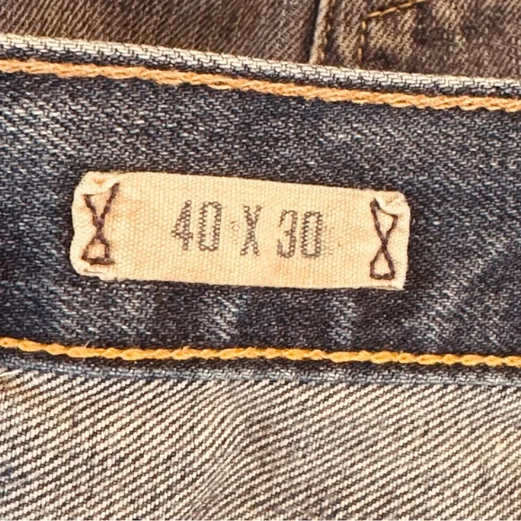 Vintage Ralph Lauren Polo Denim Jeans Fly Rivet Baggy Bootcut 40x30 (42x31) - Picture 6 of 11